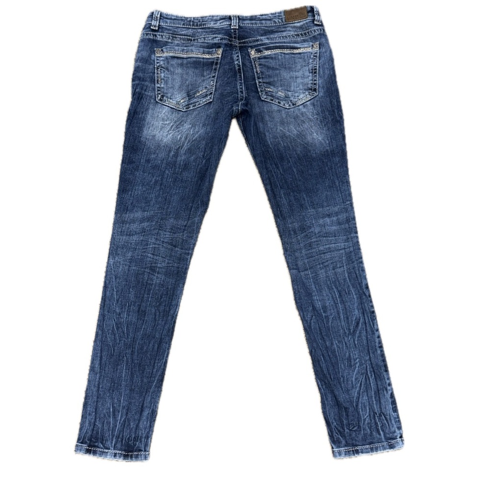 👖🛹 BKE PAYTON Women's Skinny Cigarette Jeans Y2K Buckle‎ Denim Sz 31R